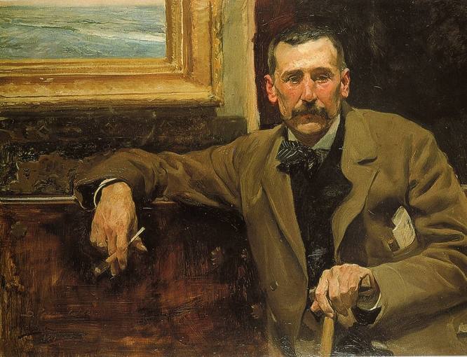 Benito Pérez Galdós retratado por Joaquín Sorolla (1894) - Wikimedia Commons