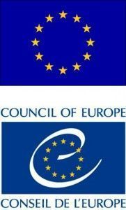 Banderas de la UE y del Consejo de Europa
