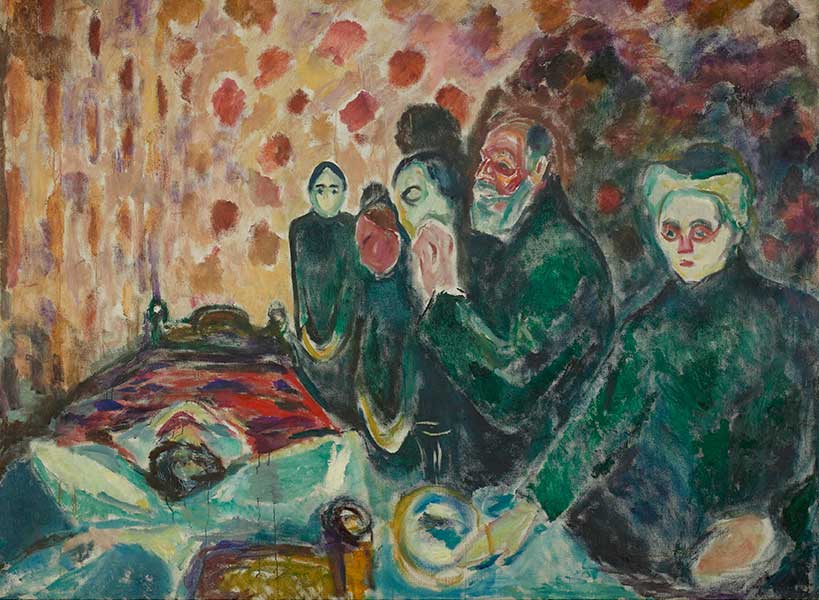 'Agonía', 1915, E. Munch. Óleo sobre lienzo. Munch Museet, Oslo.