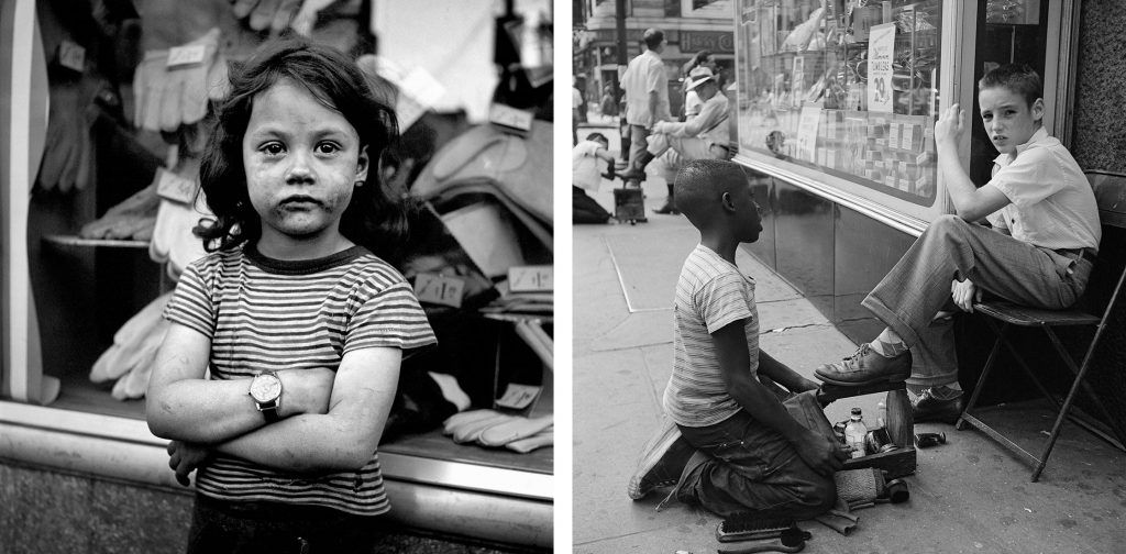 Izquierda: Sin título, sin fecha. Derecha: Nueva York, 1954.