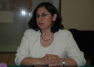 La doctora Irma Eréndira Sandoval.