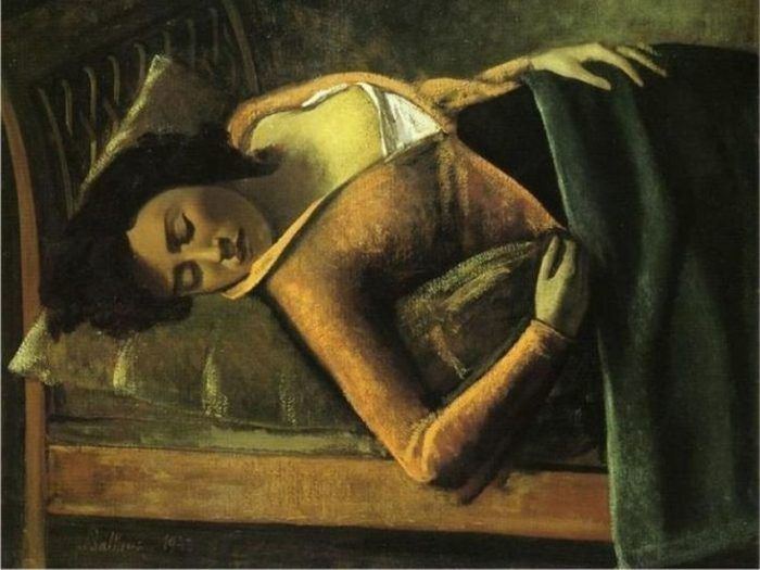 Balthus (1943), «Muchacha dormida», Colección Tate Londres